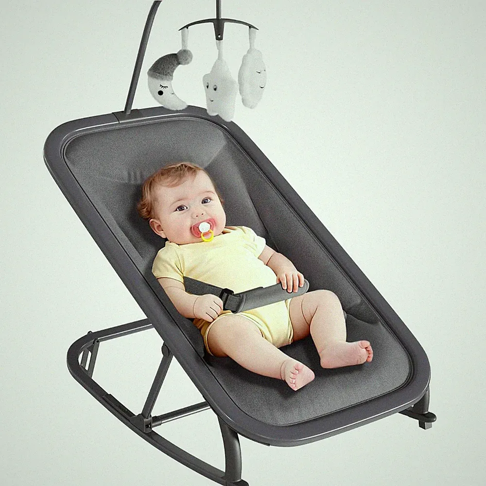 Baby Swing Chair with 3 Recline Positions - Front & Back Rocking Infant Swing